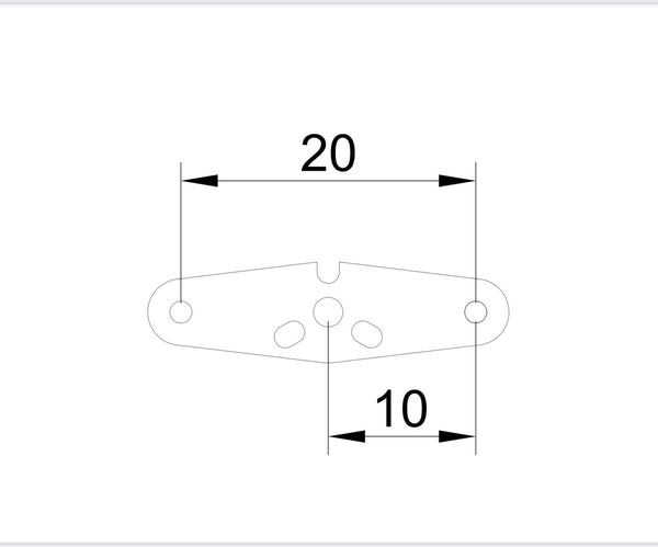 CFK SERVO HORN  FOR MKS HV6120 #TLS6120-E