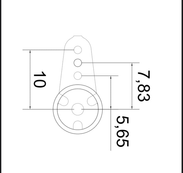 TLS RS  09 (MKS HV6120/hs75 )SERVO HORN Arm:10mm #TLS0102