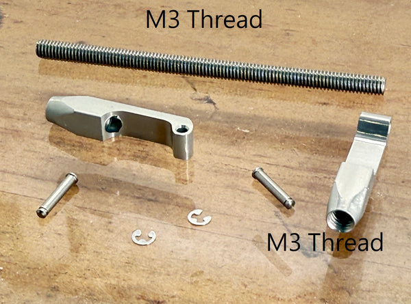 Aluminum connector r (Hole 1.3mm)M3 Thread #TLS0072 -3