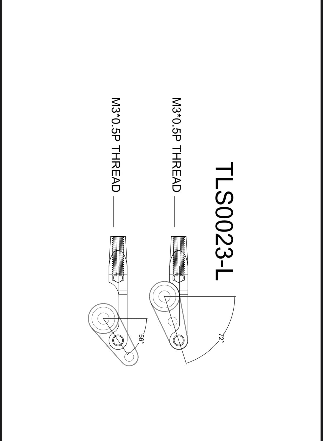 Aluminum Clevis Re Set - M3 Thread #TLS0023-L