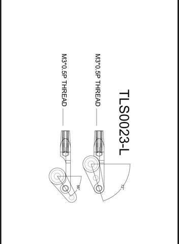 Aluminum Clevis Re Set - M3 Thread #TLS0023-L