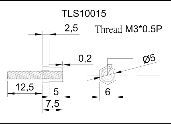 Copper shaft#TLS10015