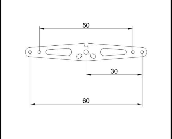 kst servo horn( for x10 x12 servo)ARM L:50/60MM #TLS0159-1