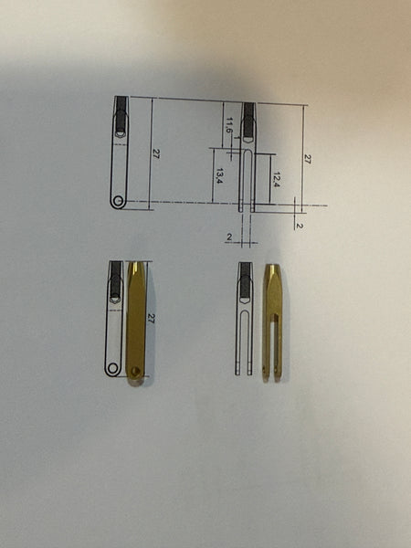 Aluminum Clevis R Set - M3*0.5P Thread #TLS0024G