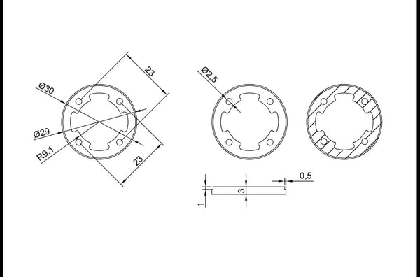 LEO L30 MOTOR FRAME #TLS3030
