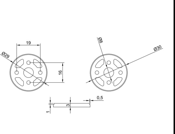 DUAL SKY MOTOR FRAME#TLS3040