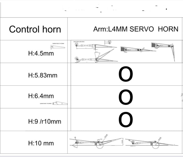 CFK Control Horn H:4.24mm r:4.5mm(hole:D1.3mm) #TLS0081