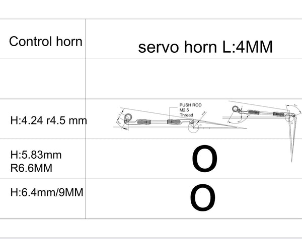 CHA HV85 LDS KIT  (Servo Horn L:4mm)#C5-0040