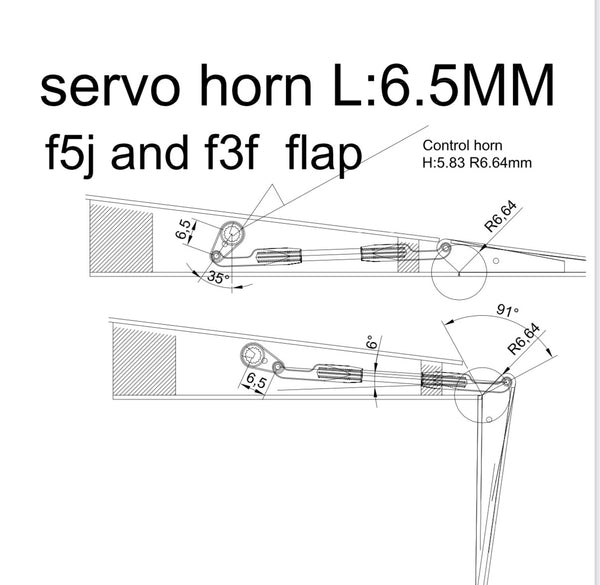 MKS LDS HV6130 /6625 KIT (Servo Horn L:3.5/6.5mm)(pin:1.3mm)