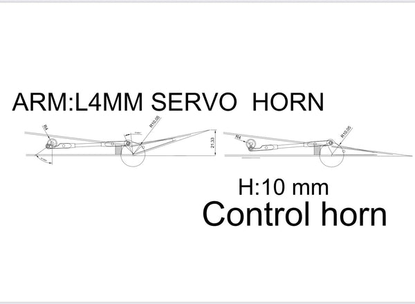 MKS LDS HV6160 KIT (Servo Horn L:4mm)
