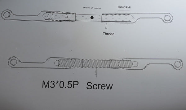 CHA HV85 LDS KIT (m3 Thread) (Servo Horn L:3.6/6.35mm)#TLS-0084